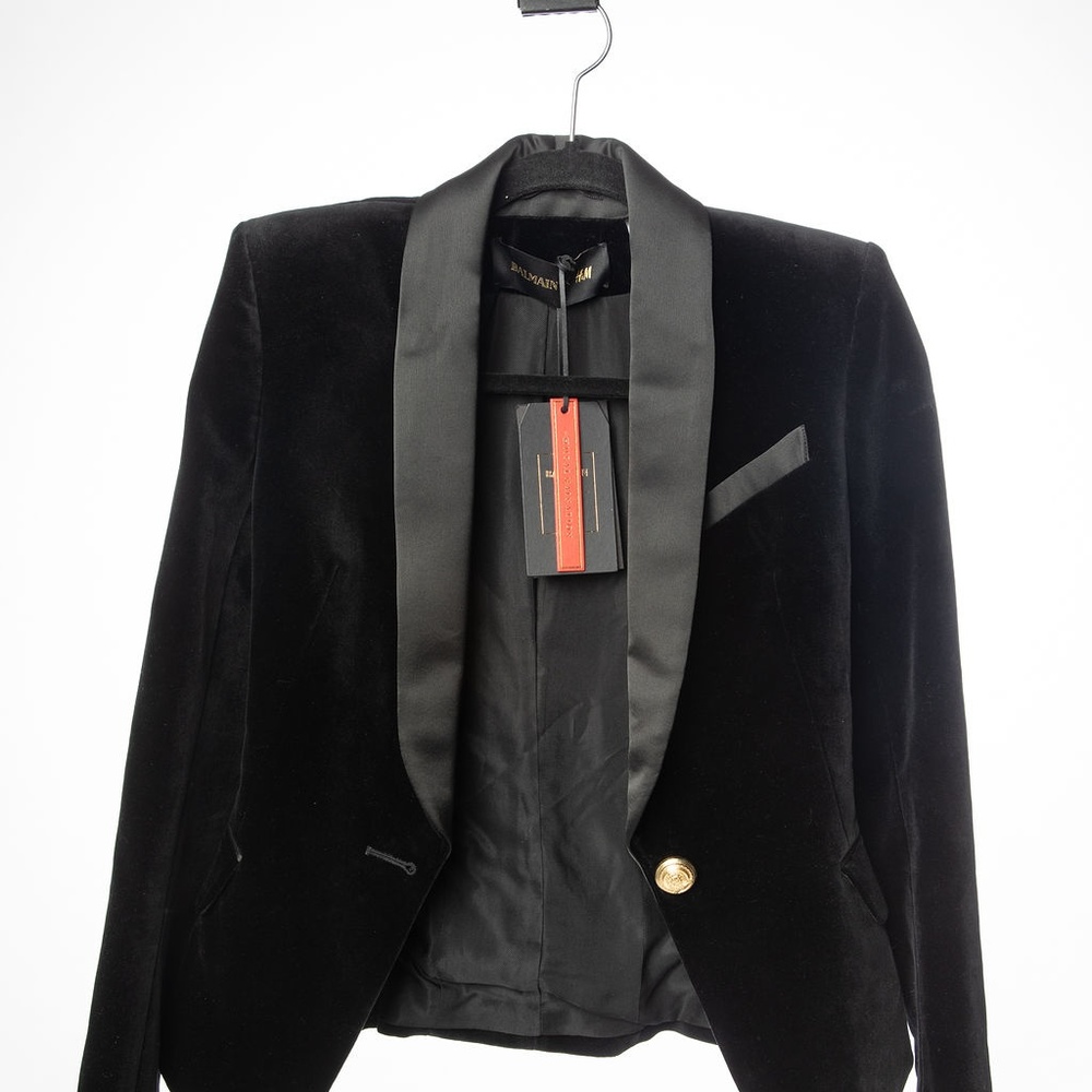 BNWT Balmain for H&M blazer sold out rare!! US 4 fits like XS - Picture 3 of 8